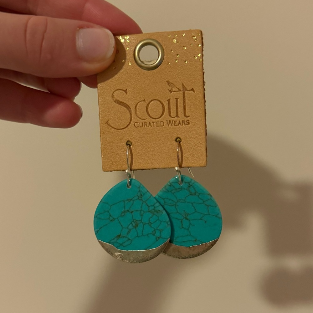Turquoise and Silver Earrings